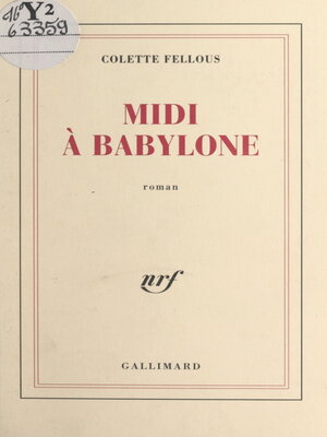 cover image of Midi à Babylone